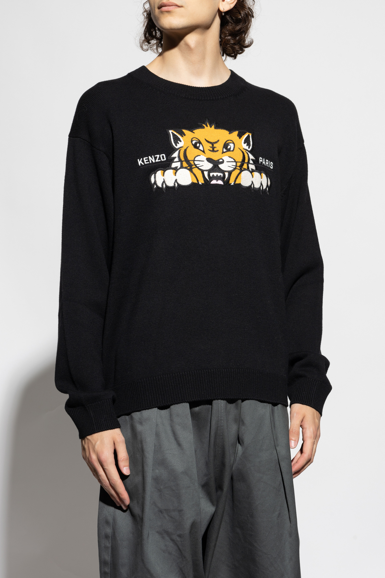 Kenzo Sweater with a colorfully embroidered logo | Men's